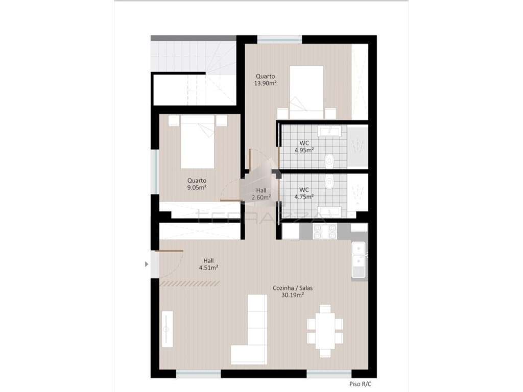Andar moradia T2-20