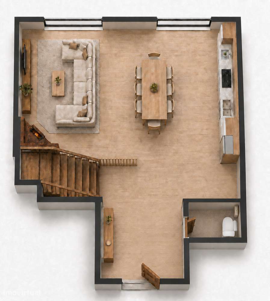 Apartamento T2 Duplex, em S. Vicente - Braga-37