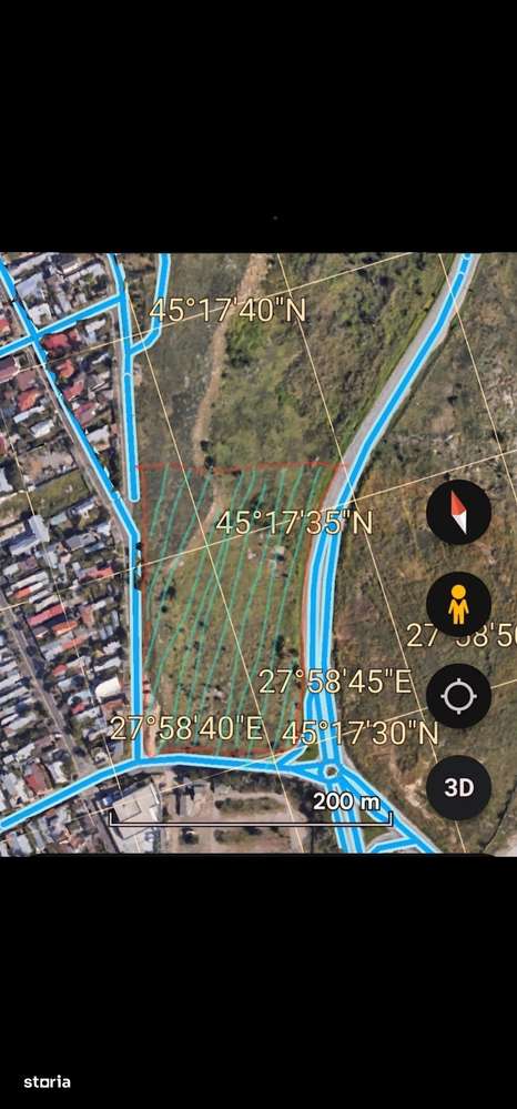 Teren intravilan 14.168 mp – pozitie excelenta la intrarea in Braila - Imagine principală: 3/10