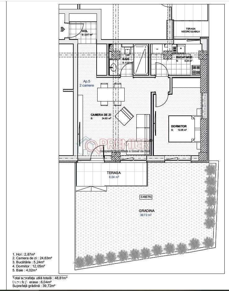 Carol Park - 2 camere - curte 39 mp - Serban Voda - Tineretului - Imagine principală: 2/10