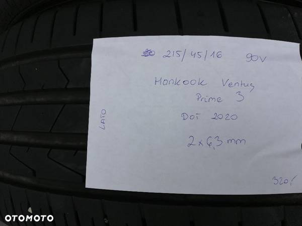 Opony letnie Hankcook Ventus Prime 3 215/45/16 2020 - 5