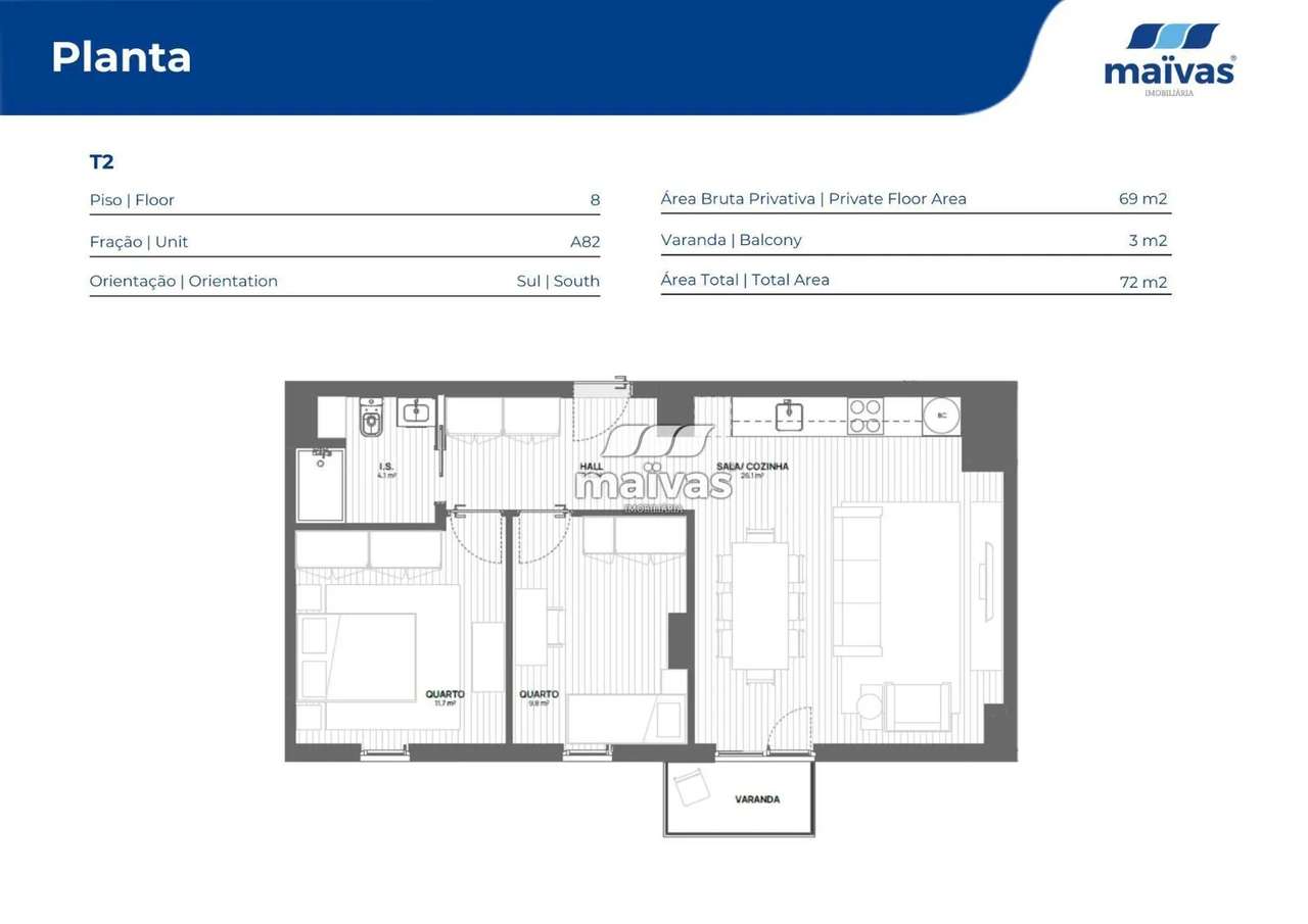 Apartamento T2 - Leça da Palmeira-8