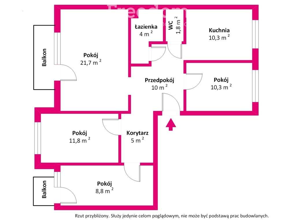 Czteropokojowe mieszkanie w Mińsku Mazowieckim - Pełny obrazek: 4/13