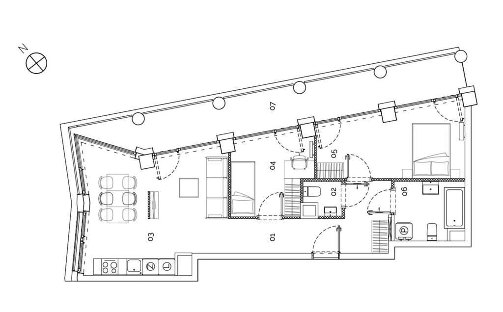 Apartament 58,9m² | Duża loggia | Mogilska, Kraków-7
