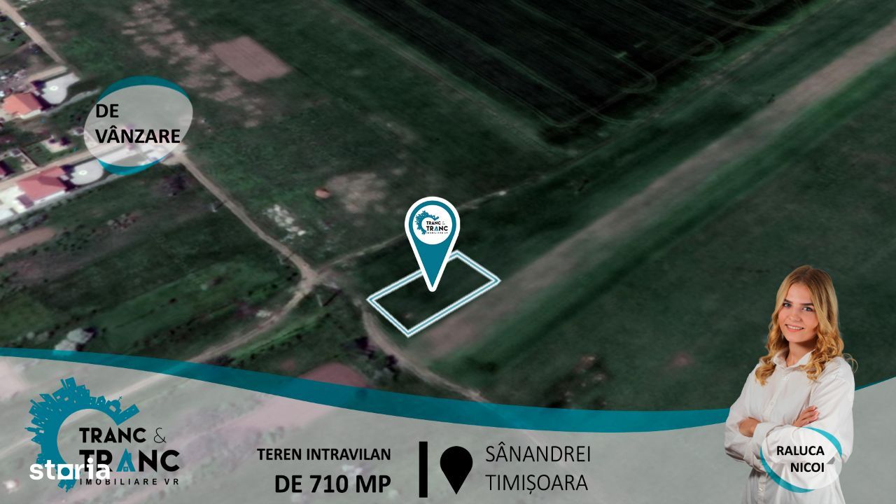 Teren intravilan de 710 m2,în Sânandrei(ID:29649)