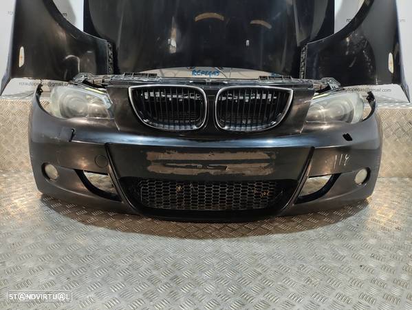 FRENTE COMPLETA BMW SERIE 1 E87 PACK M E81 CAPOT PARACHOQUES GUARDA-LAMAS OTICAS XENON RADIADOR VENTILADOR FRENTE FIBRA REFORÇO - 8