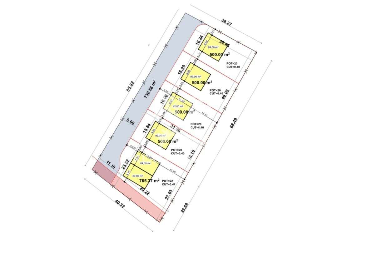 Oportunitate investitie! Teren intravilan, 3496 mp, centru Chinteni - Imagine principală: 4/6
