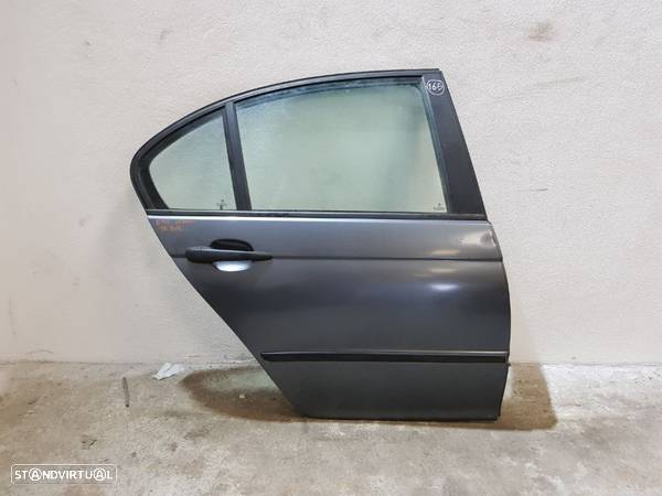 PORTA TRASEIRA TRÁS DIREITA BMW SERIE 3 E46 SEDAN CARRO FECHO ELEVADOR MOTOR PUXADOR VIDRO - 1