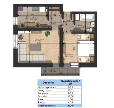 Apartament 2 camere Campulung Iezer Residence Direct Dezvoltator-12