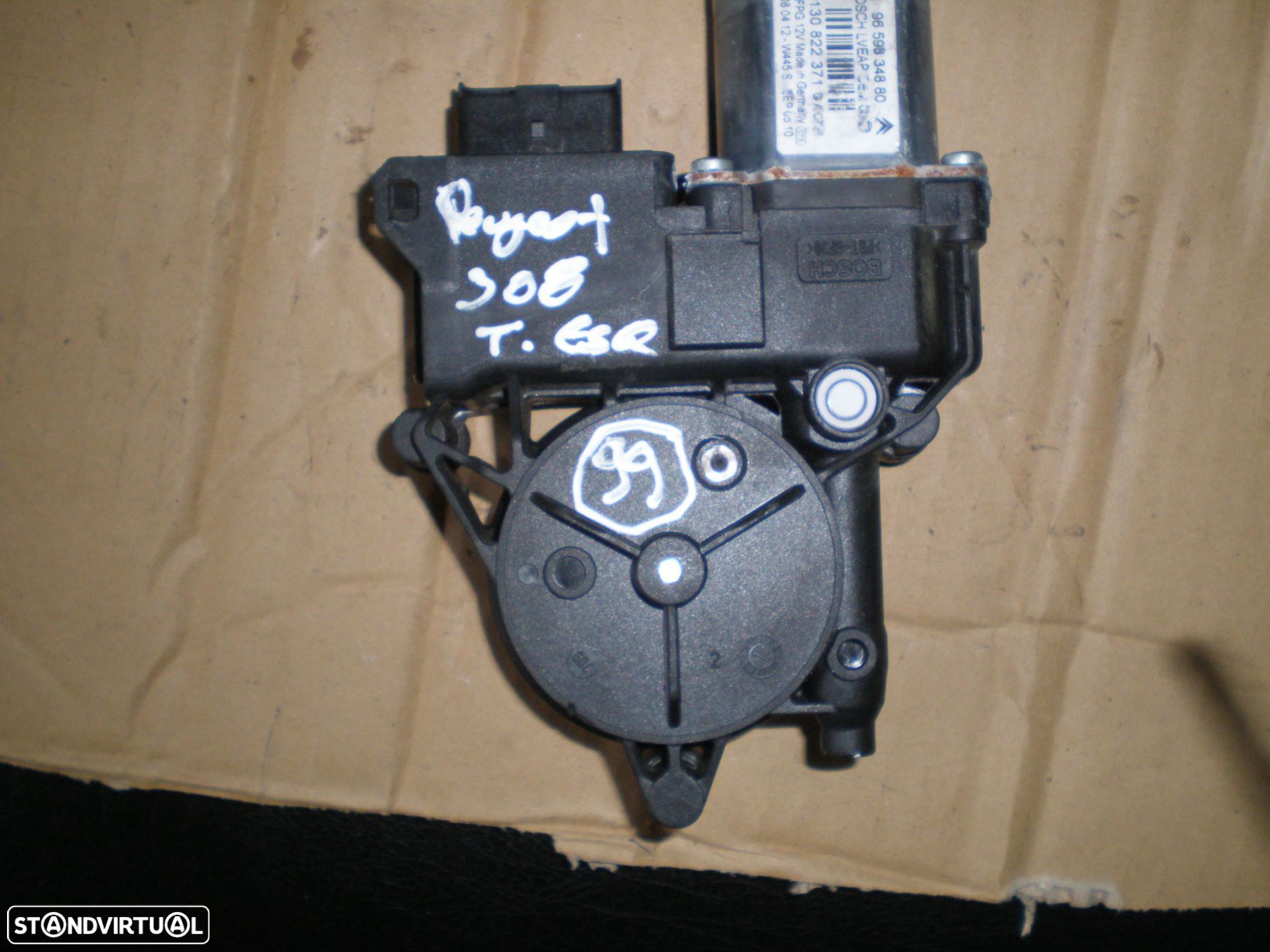 Motor Elevador Vidro 9659834880 PEUGEOT 308 2008 TE - 1