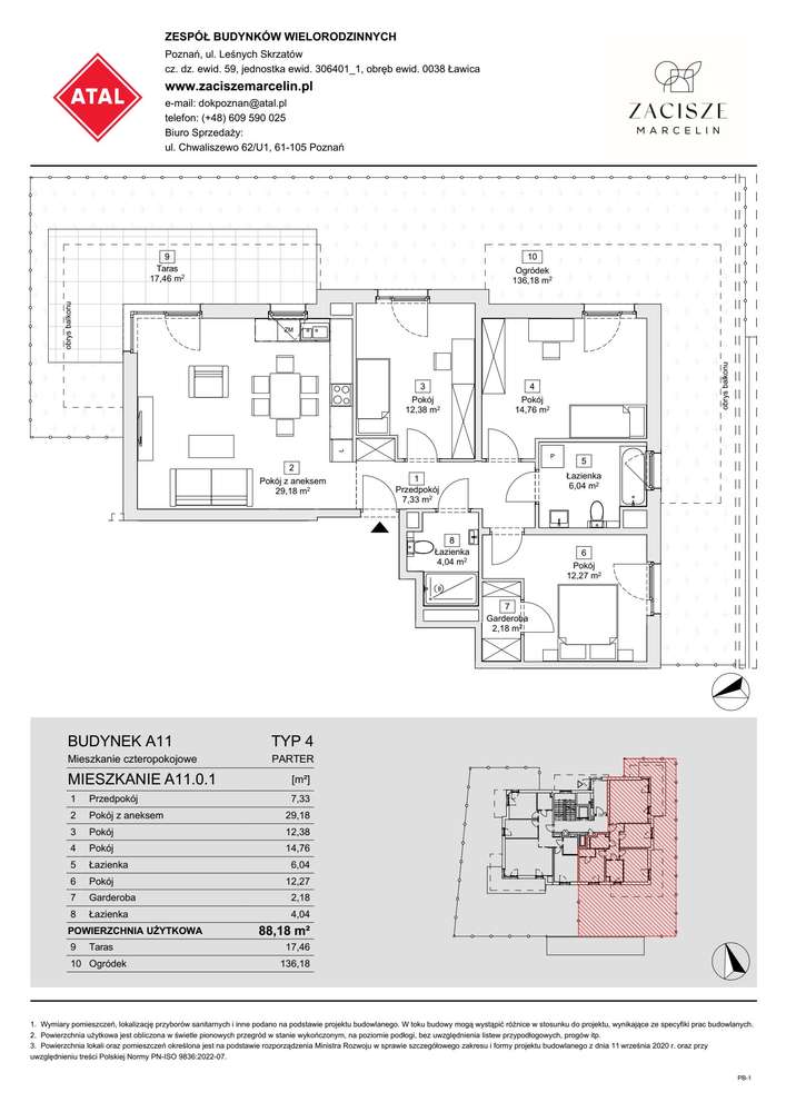 4-pokojowe mieszkanie 88m2 + ogródek Bezpośrednio - Pełny obrazek: 2/7