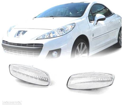 PISCAS ESPELHO PARA PEUGEOT CITROEN LED BRANCO - 1