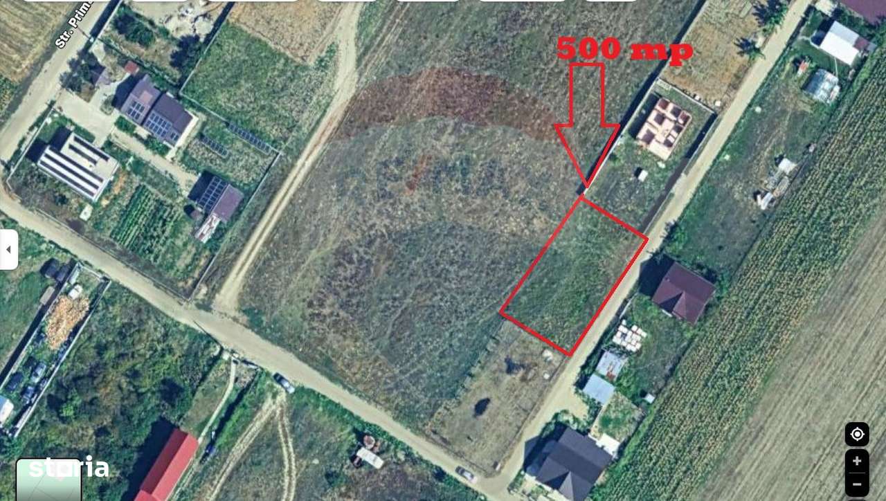 Teren 500mp racordat la apa si curent electric in Campineanca - Imagine principală: 2/3