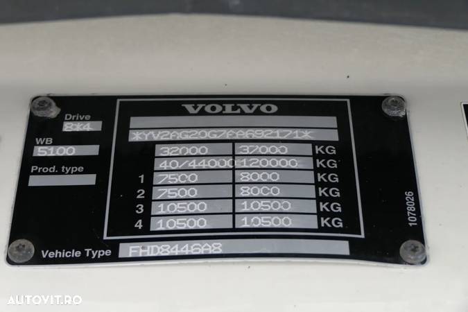 Volvo FH 460 / 8X4 / PLATFORM + HDS FASSI F455 + TANDEM METACO TRAILER/ 7.5 M - 24