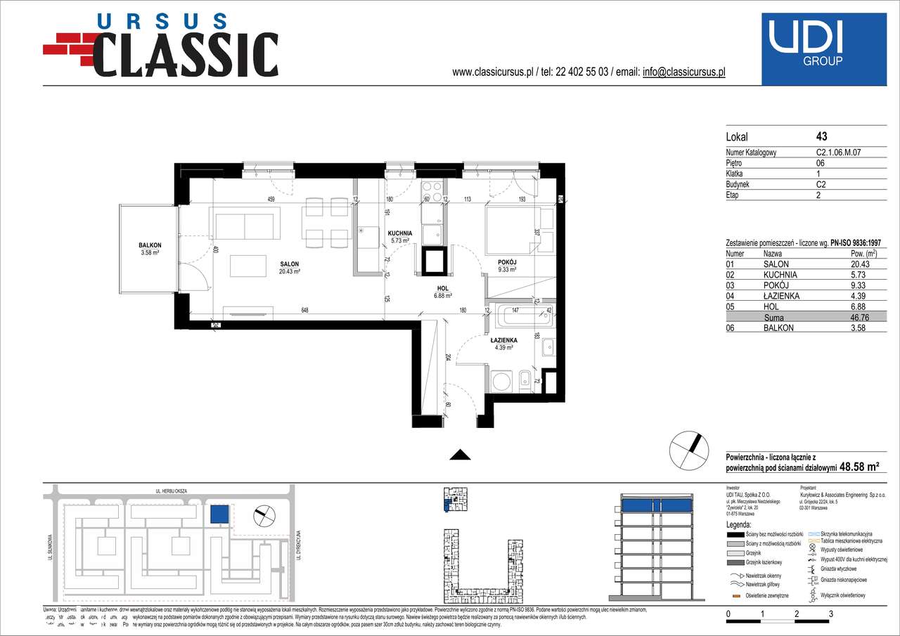 Ursus Classic | mieszkanie 2-pok. |C2_43 - Pełny obrazek: 2/7