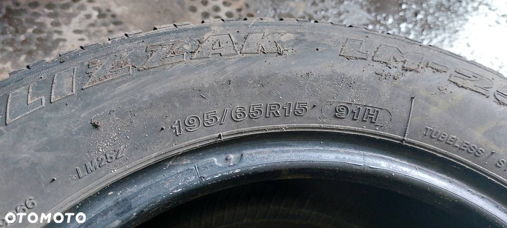 OPONY ZIMOWE 2 SZT 195/65R15 BRIDGESTONE BLIZZAK LM-25 2016R - 3