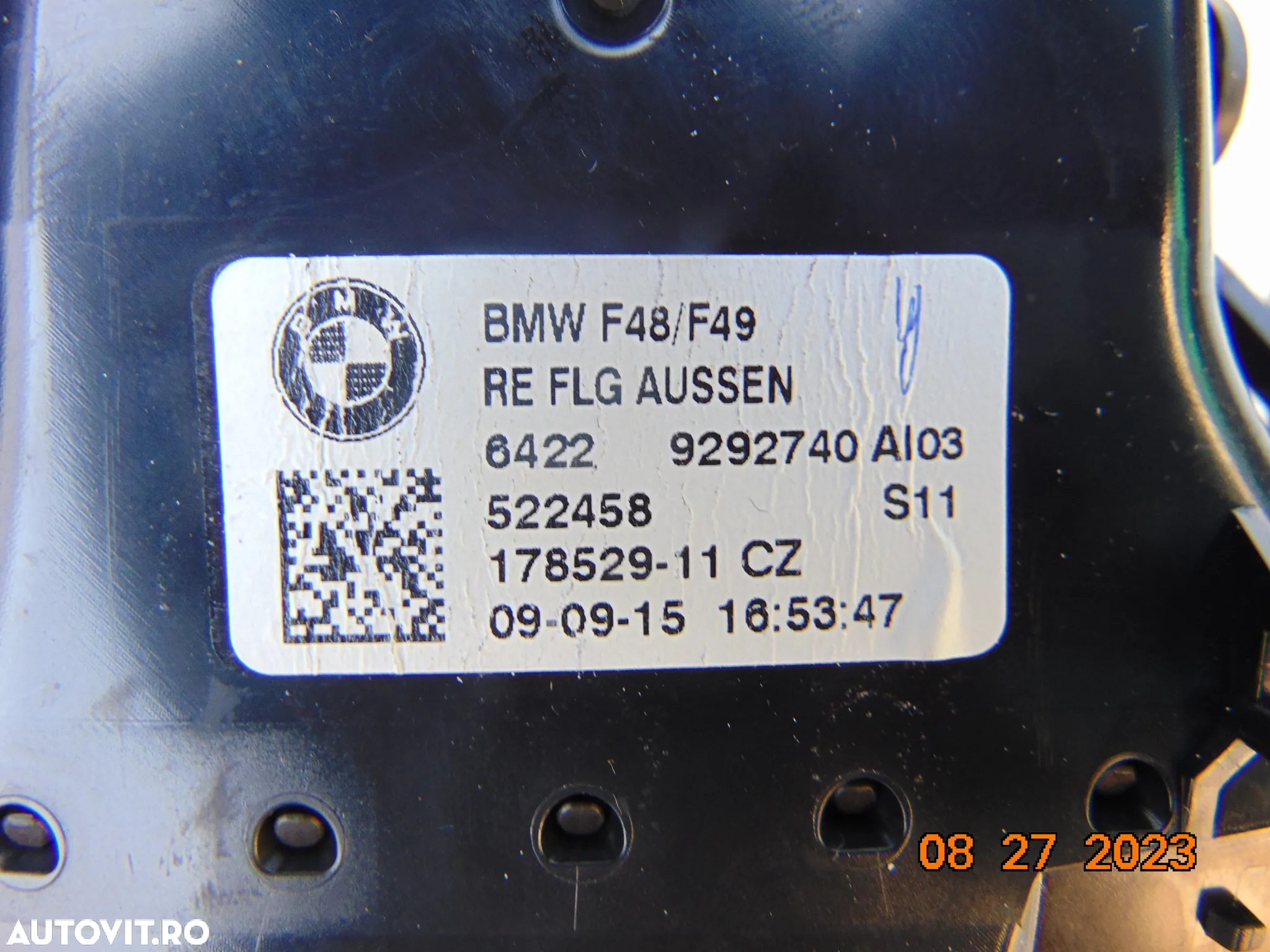 Ornamente bord BMW x1 F48 trim bord stanga dreapta ornamente bord x1 dupa 2015 grile aer bord aerisire - 6