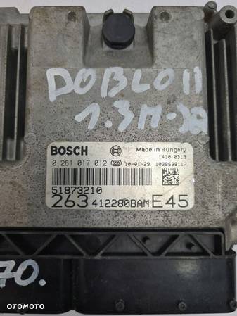 FIAT DOBLO 1.3 KOMPUTER SILNIKA 51873210 - 2