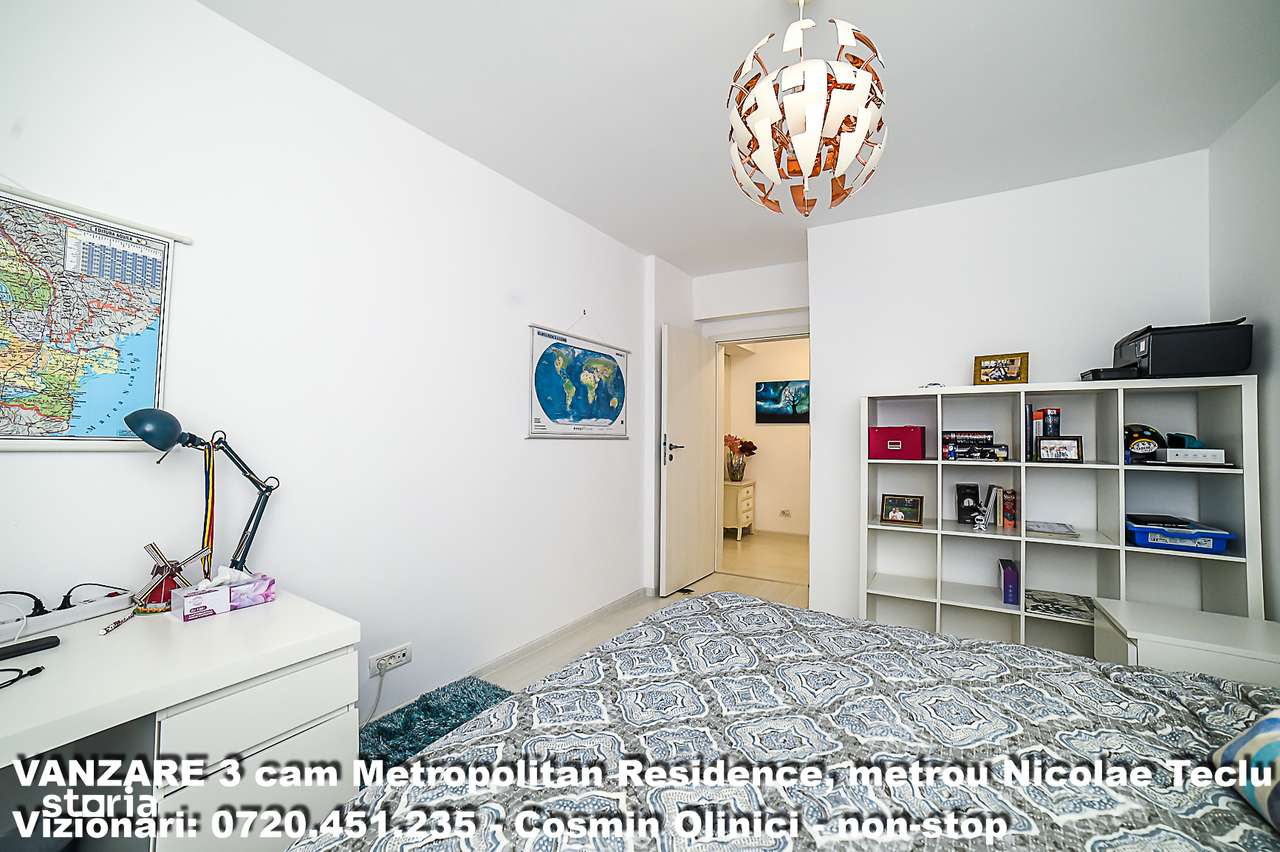 Vanzare 3 camere Metropolitan Residence, 90mp, et. 3, metrou N. Teclu-14