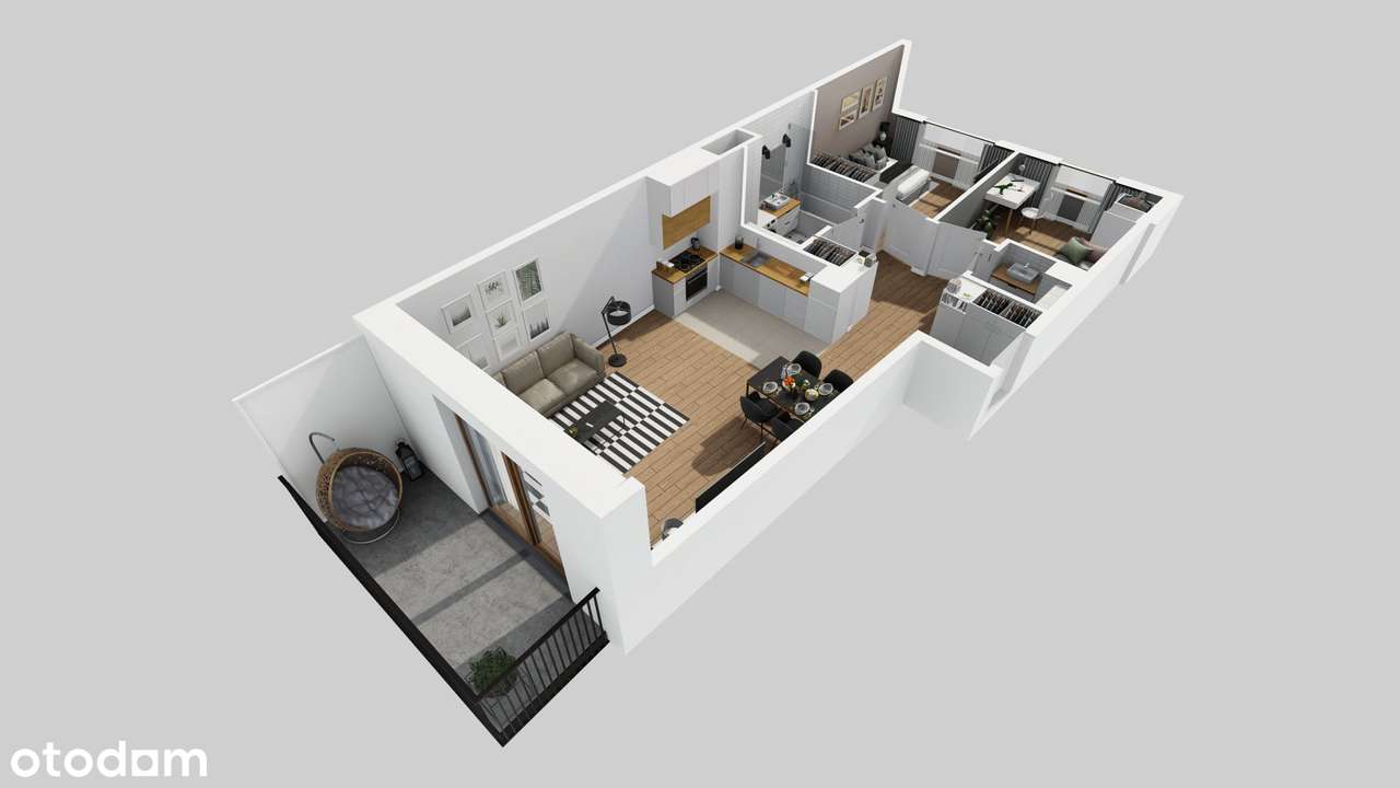 GOTOWE | 3 pokoje | zamknięte osiedle |parking|BEZ PROWIZJI | BEZ PCC - Pełny obrazek: 4/4