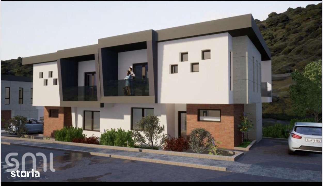 Case cuplate pozitionate intr-un cartier privat, 110 mp , 250 teren, z - Imagine principală: 1/4