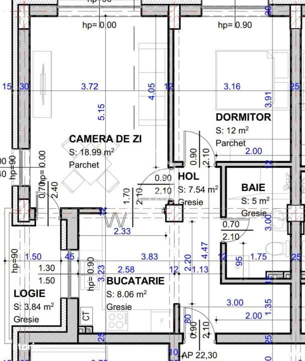 Apartament modern 2 camere | ETAJ 3 | 52 MP | ANSAMBLU REZIDENTIAL — fotografia 3
