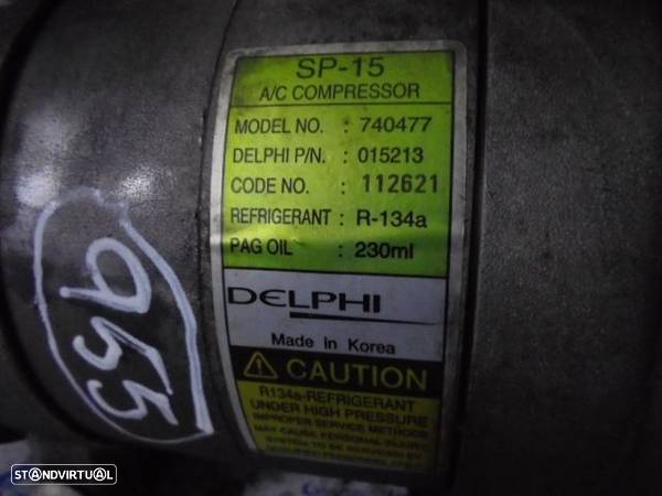 Compressor AC SP15 740477 112621 FIAT DUCATO 3 FOURGON 3000Mm 2013 2.0JTD 115CV 5P BRANCA DIESEL DELPHI - 5