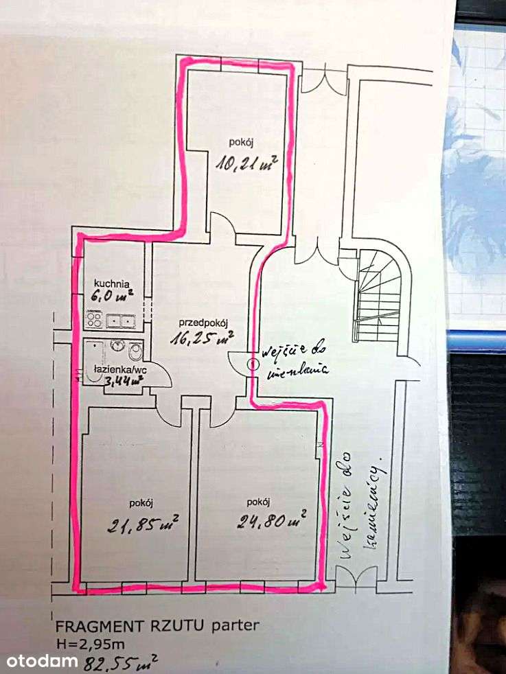 OKAZJA-PIĘKNA KAMIENICA PO REMONCIE-Rozkład-Dwustronne-83m2-INWESTYCJA - Pełny obrazek: 2/2