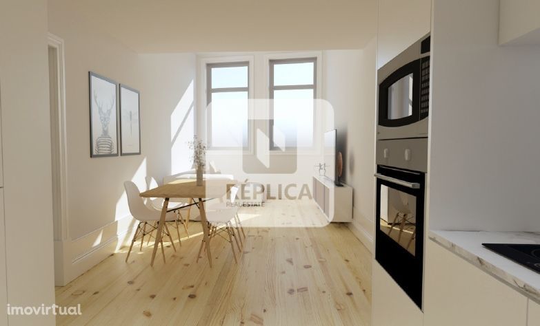 Apartamento T2 com vista rio em Massarelos