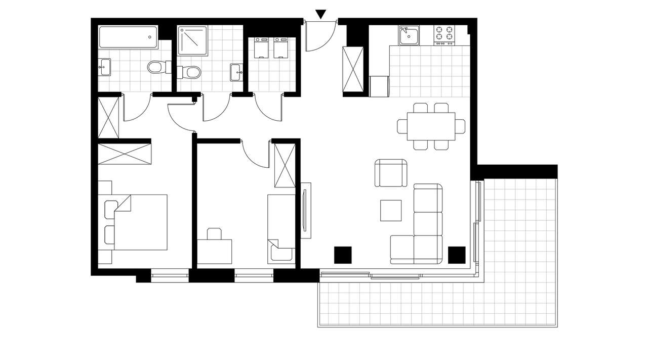3-pokojowe mieszkanie 72m2 + balkon Bez Prowizji - Pełny obrazek: 3/8