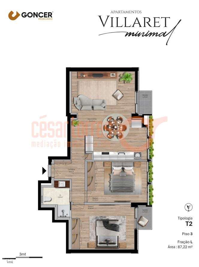 VILLARET MINIMAL APARTMENTS - APARTAMENTO T2-16