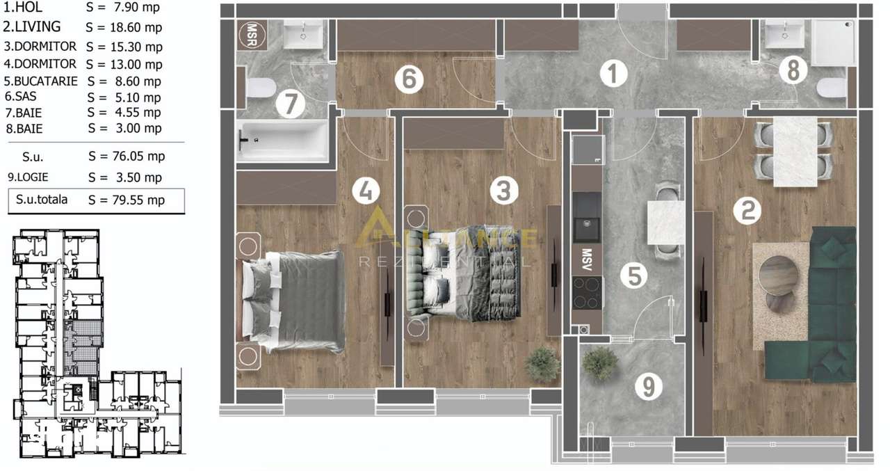 3 Camere gata de mutare, Grand Arena-12