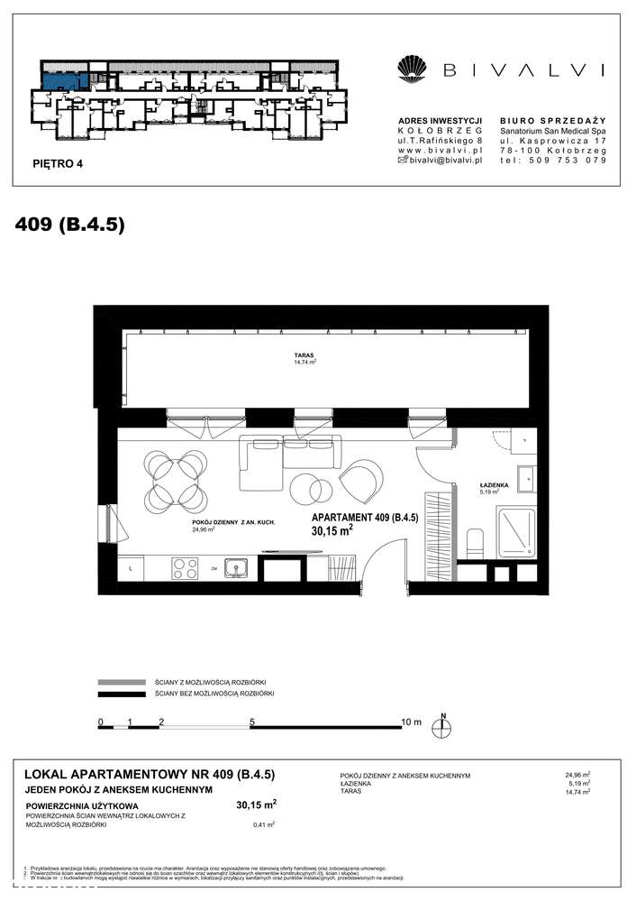 Bivalvi | apartament 1-pok. | 30,15 m² | 409 - Pełny obrazek: 4/9