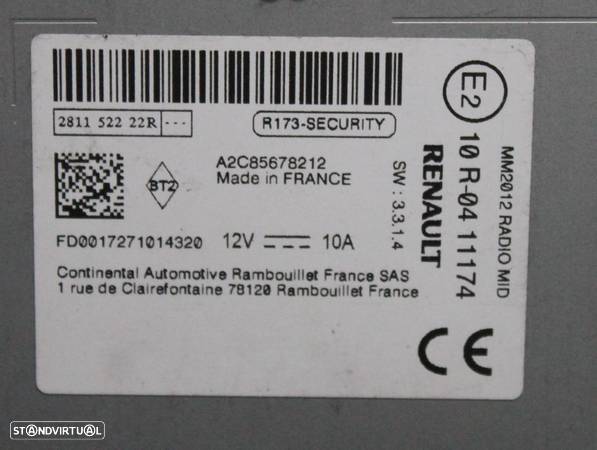 Auto Radio Renault Zoe - 3