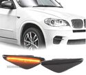 PISCAS LATERAIS PARA BMW X5 E70 X6 E71 E72 F25 LED DINÂMICO PRETO FUMADO - 1