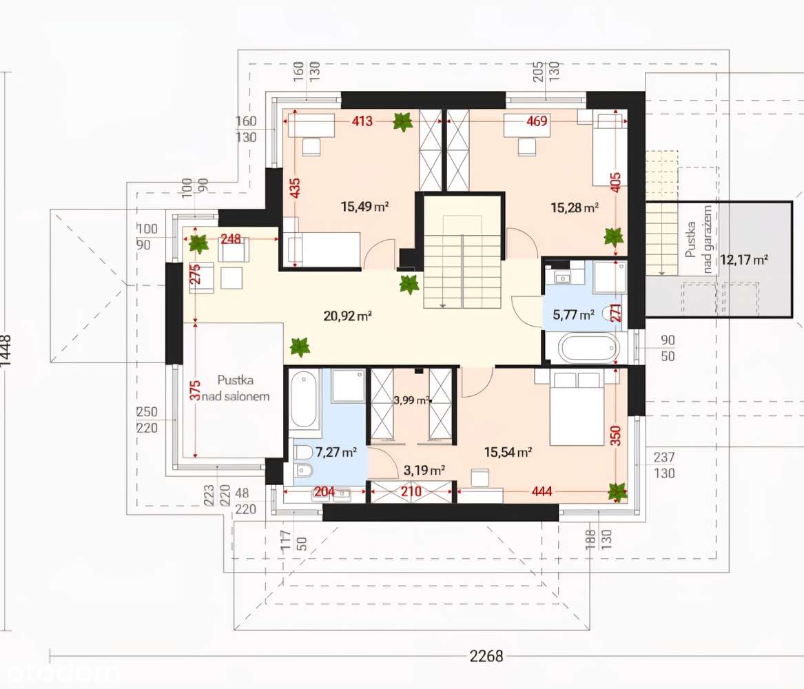 DOM PIĘTROWY w Niemczu - LOKALIZACJA Premium - droga asfaltowa, szkoła - Pełny obrazek: 3/8