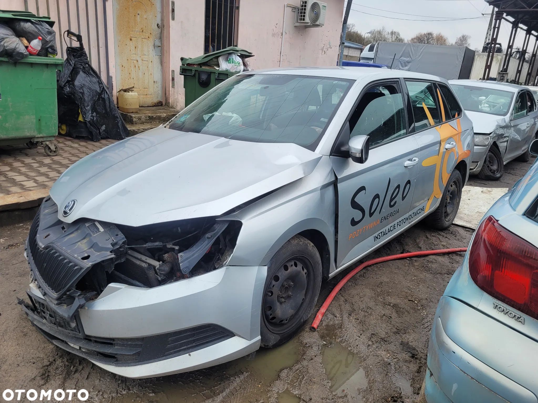 SKODA FABIA III KOMBI LA7W 8E8E maska pokrywa silnika klapa bagażnika zderzak lampa reflektor pas przedni stop lampy - 1