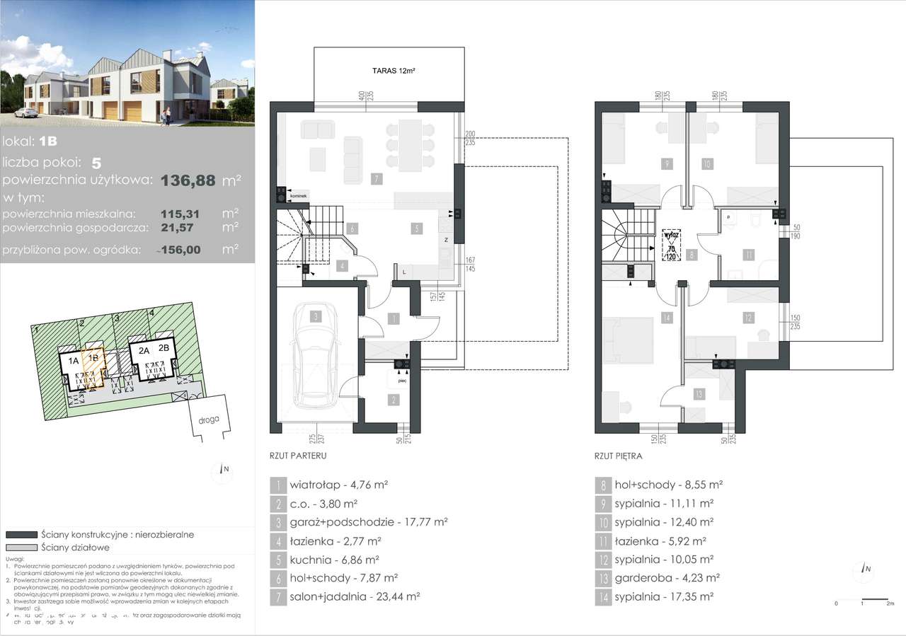 Lokal PREMIUM 137 m2, 5 pokoi, działka 238m, pompa ciepła-5