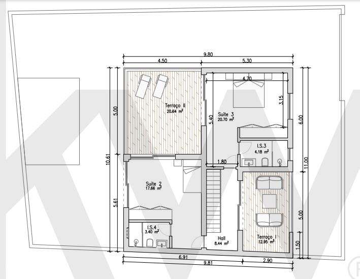 Terreno Projecto Aprovado 3 Pisos com Piscina em Cascais - Grande imagem: 5/7