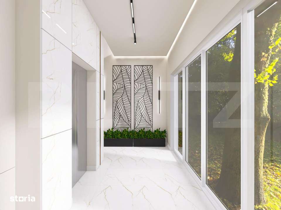 Apartament nou modern, 2 camere, centrala pe gaz si panouri fotovoltai - Imagine principală: 4/5