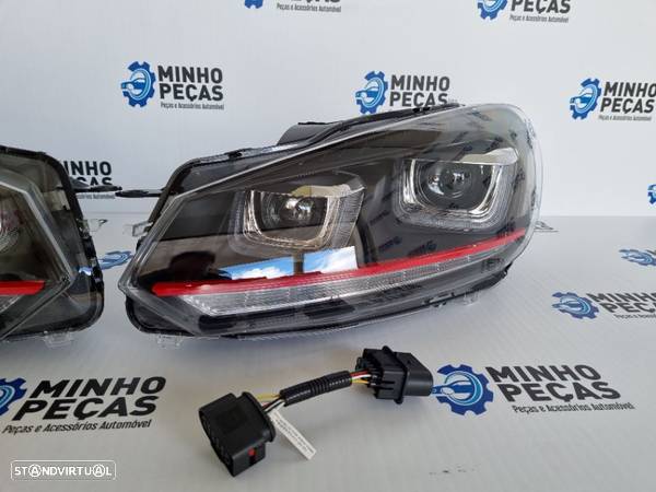 Faróis Golf 6 3D LED DRL U - 5