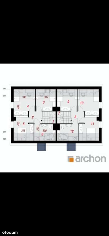 Bliźniak 105 m2 / 500 m2, Łoś, Prażmów, Piaseczno" - Pełny obrazek: 4/4