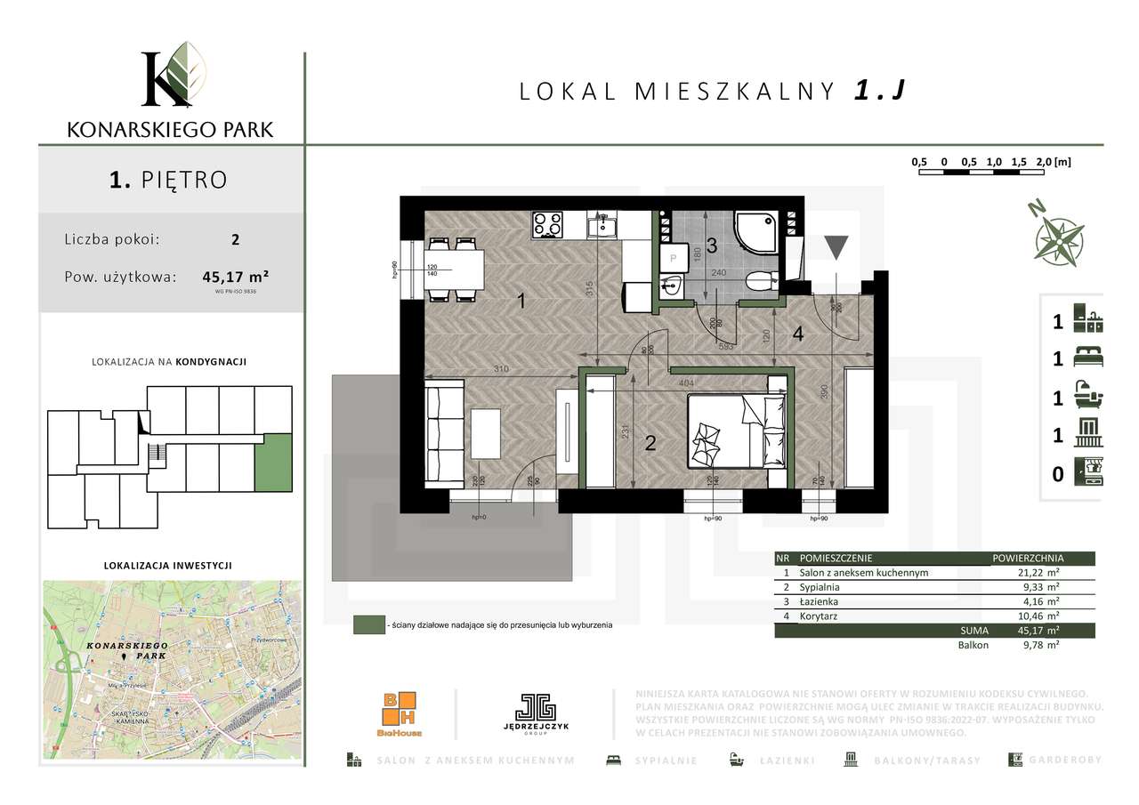 MIESZKANIE 1.J | KONARSKIEGO PARK