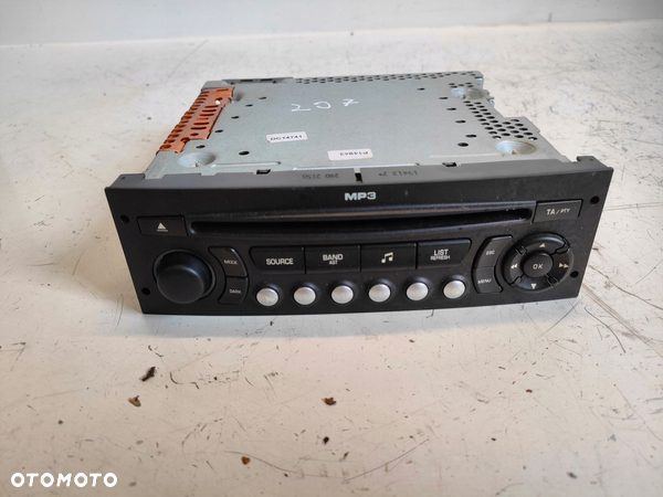 PEUGEOT 207 06- 1.6 HDI RADIO RADIOODTWARZACZ 96643698XT - 3