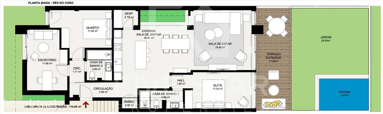 T3 Novo - Jardim e piscina privativa - Porto Covo Village-24