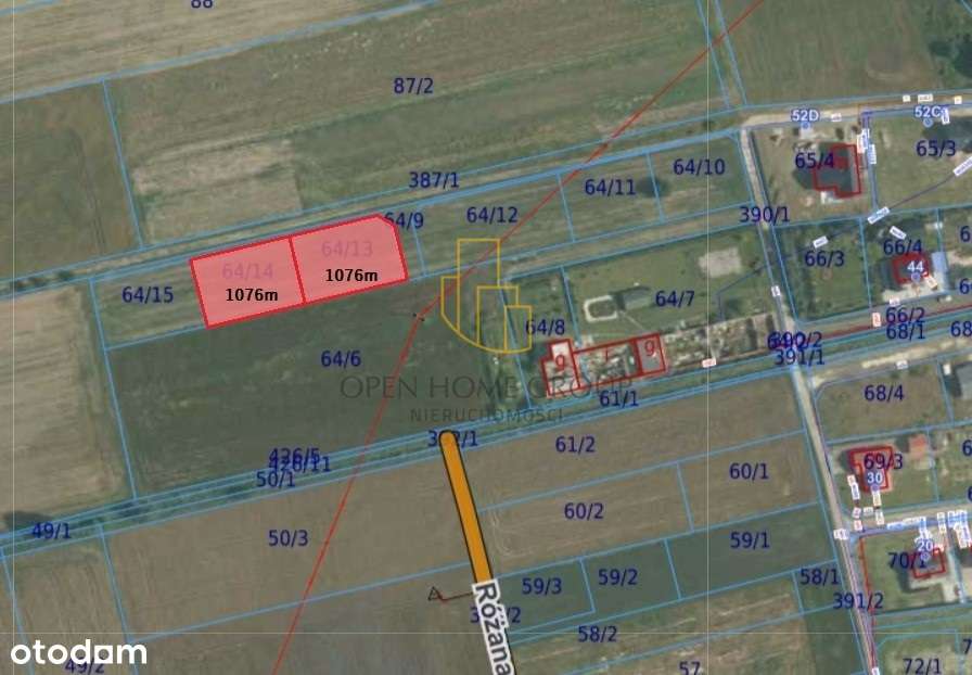 Działki pod budowę domu / mpzp / 1076m - 2152m