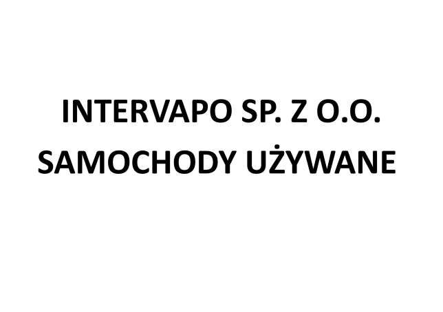 INTERVAPO SAMOCHODY UŻYWANE logo