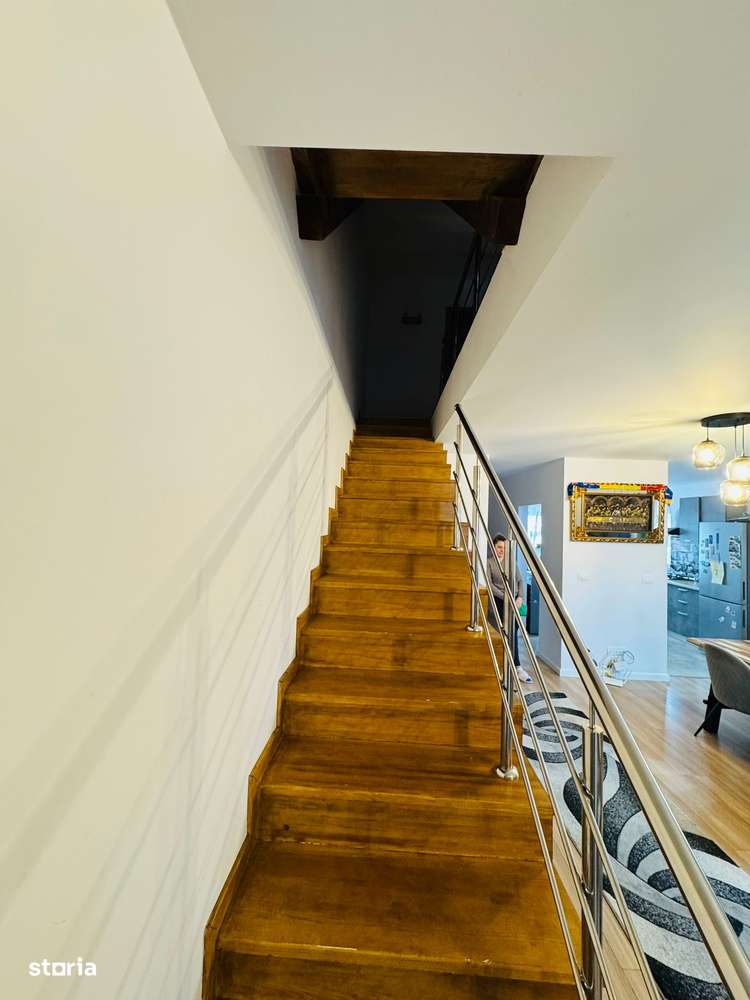Vila|Duplex de vanzare Balotesti cu etaj si mansarda mobilata lux-14
