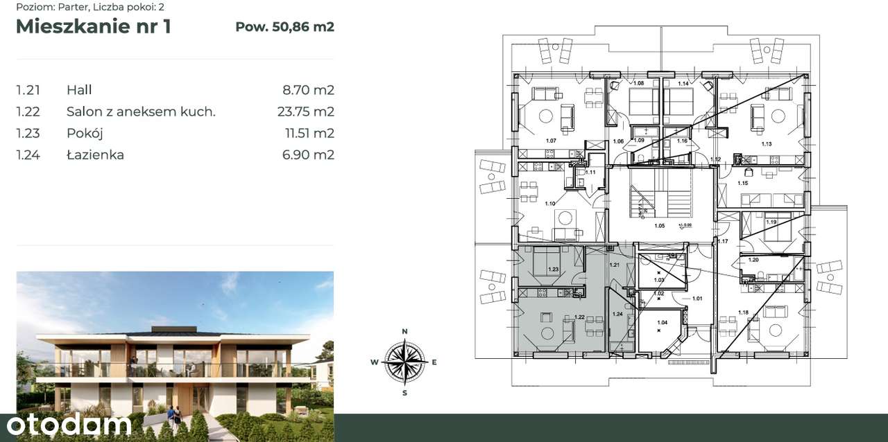 Nowoczesne apartamenty w Przytoku - spokój i przestrzeń .-6