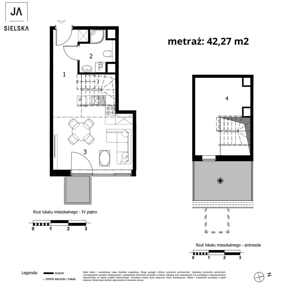 Podolany - wyjątkowe mieszkanie dwukondygnacyjne z tarasem i balkonem-3
